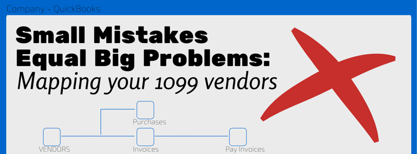 Small Mistakes Equal Big Problems: Mapping your 1099 vendors