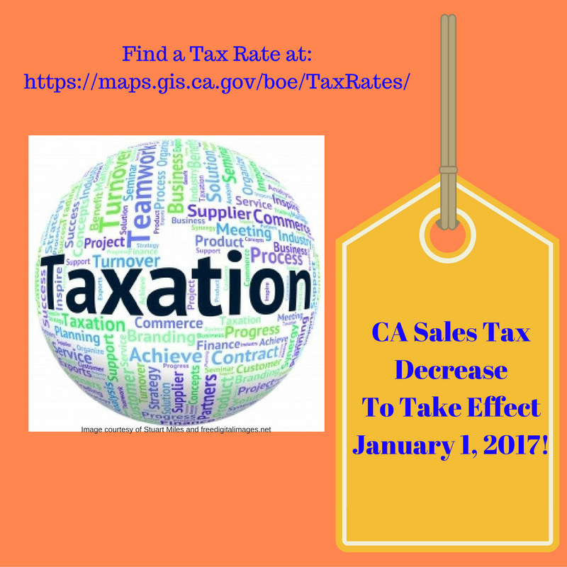 New CA Sales Tax Rate Effective January 2017 Affordable Bookkeeping