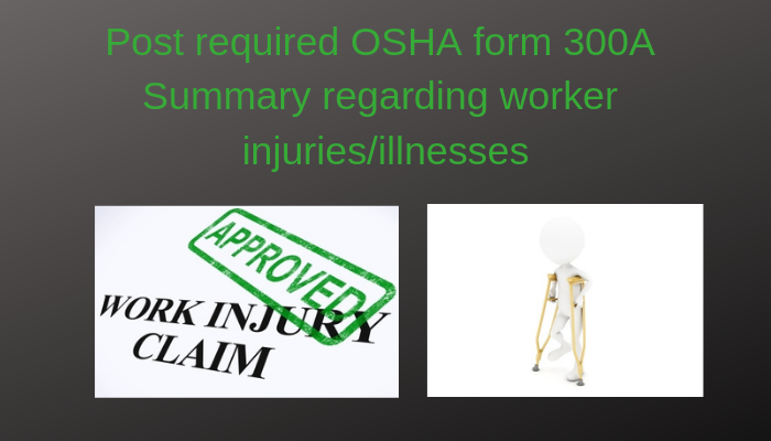OSHA Form 300A Posting Requirements