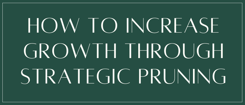 How to Increase Growth Through Strategic Pruning