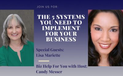 The 5 Systems You Need to Implement for Your Business with Lisa Mariette