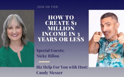 How To Create $1 Million Income In 3 Years or Less with Nicky Billou