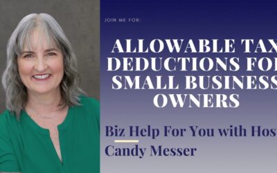 Allowable Tax Deductions for Small Business Owners with Candy Messer