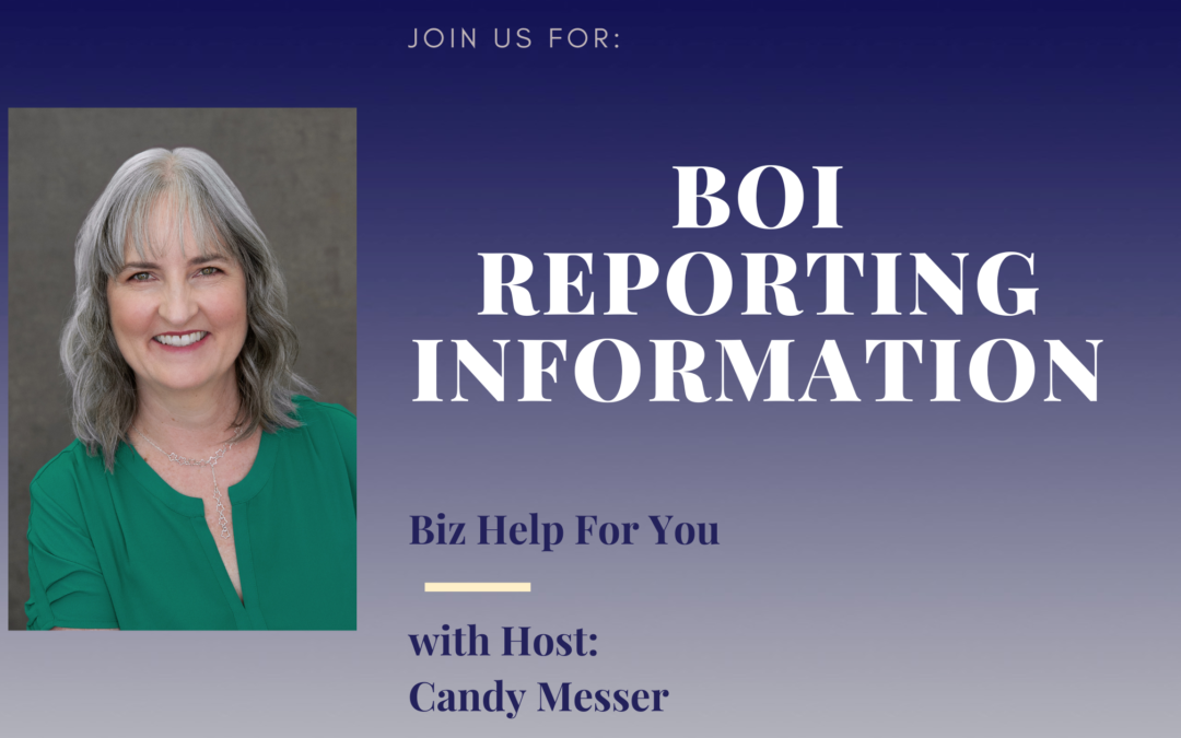 BOI Reporting Information with Candy Messer