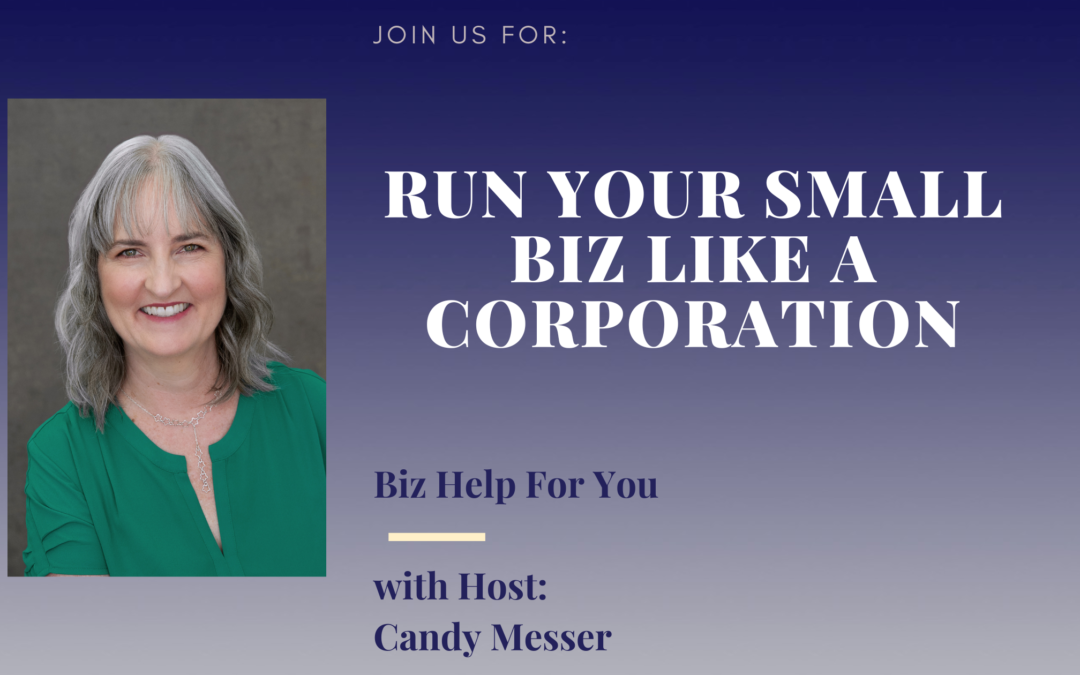 Run Your Small Biz Like a Corporation with Candy Messer