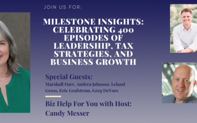 Milestone Insights: Celebrating 400 Episodes of Leadership, Tax Strategies, and Business Growth