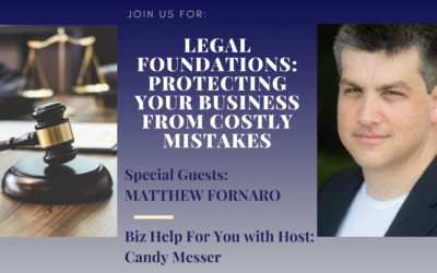 Legal Foundations: Protecting Your Business from Costly Mistakes with Matthew Fornaro