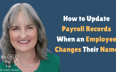How to Update Payroll Records When an Employee Changes Their Name